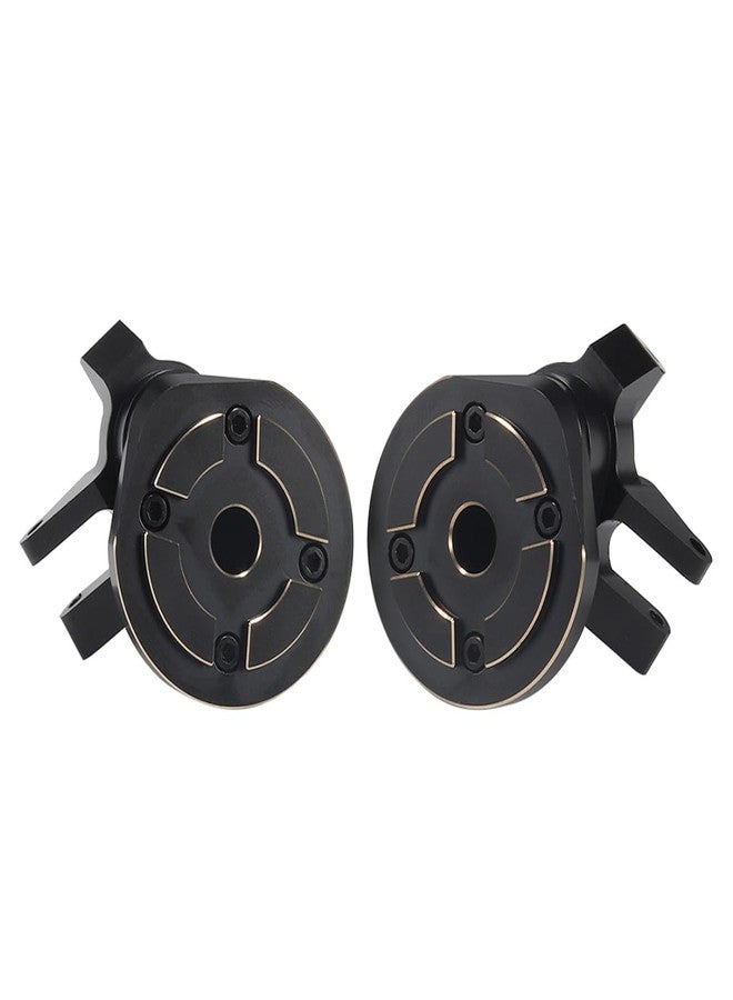 RCJUMPANT Black Brass Weight Steering Knuckles & Portal Cover Set for Axial Capra SCX10 III AR45P SuperShafty CP44 Vanquish F9 Axle (Portal Weight Set 2) - Image 1